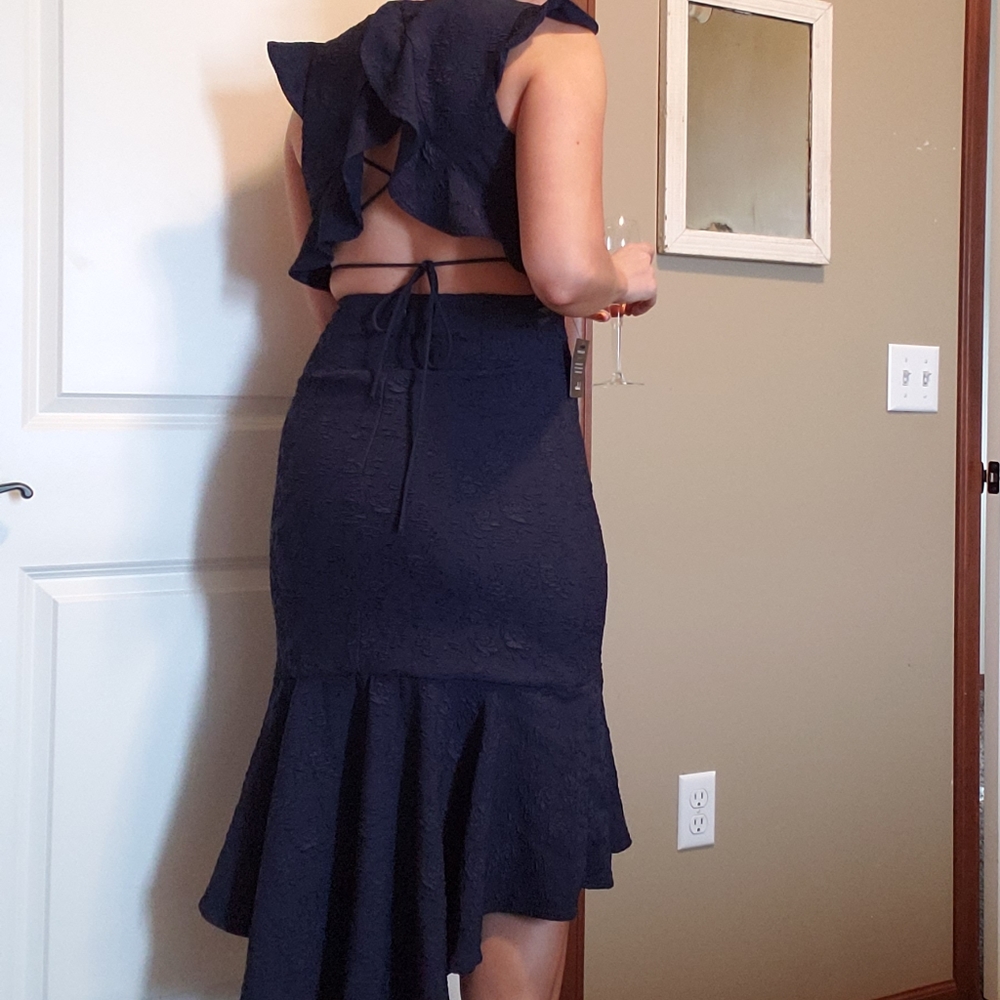 Lulus Navy Blue Dress